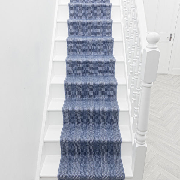 Stripes Bleu Tapis d’escalier
