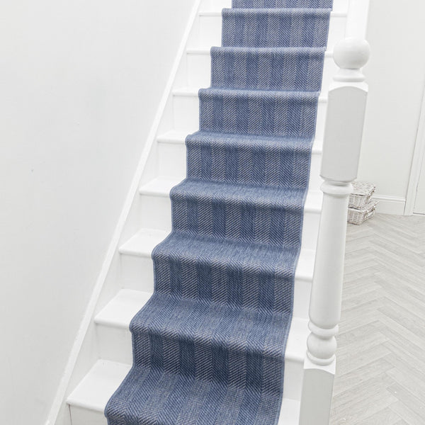 Stripes Bleu Tapis d’escalier