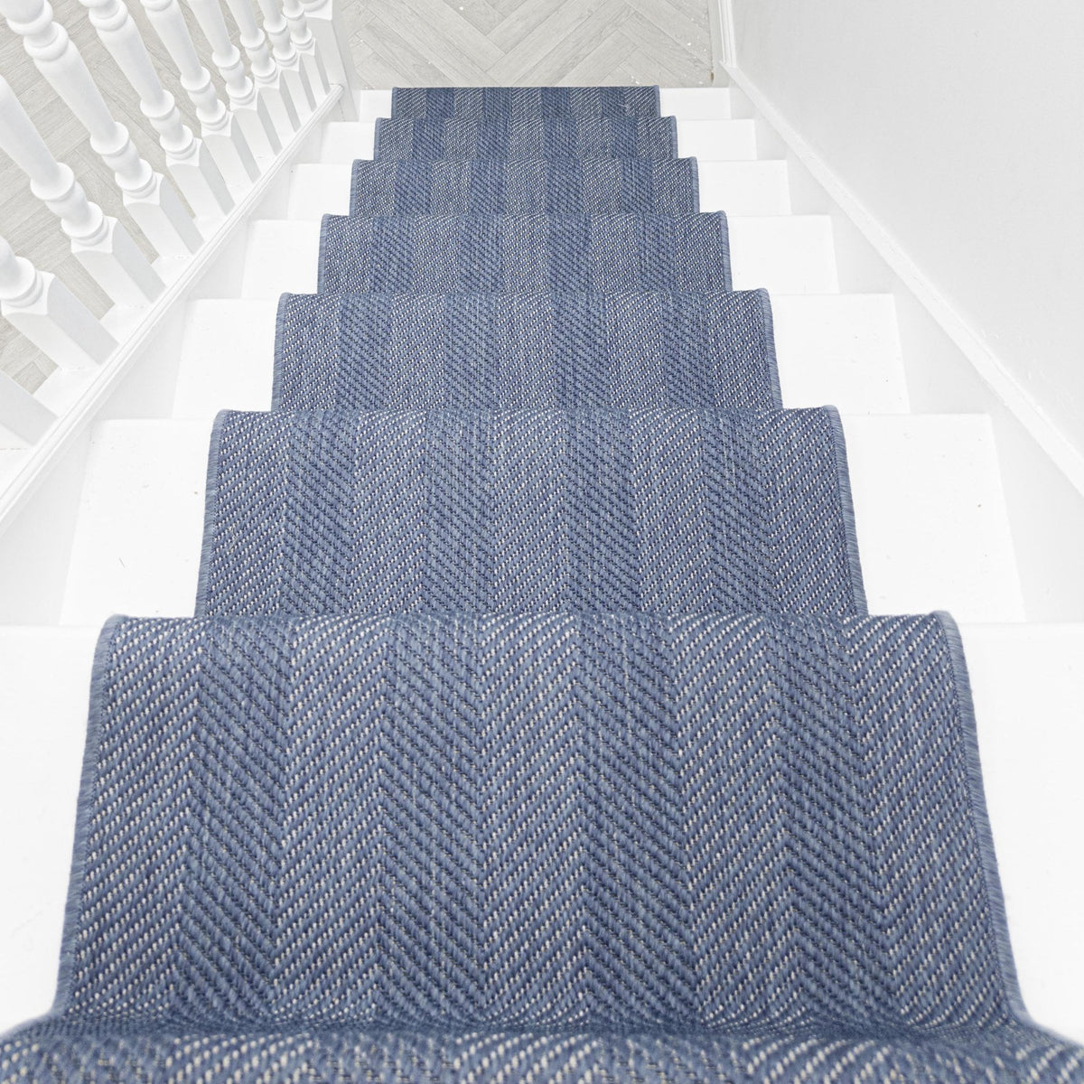 Stripes Bleu Tapis d’escalier