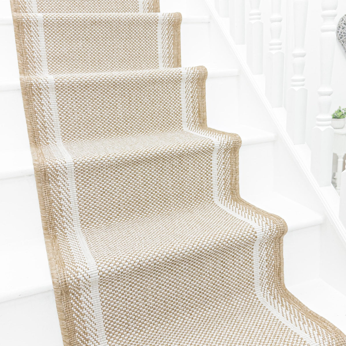 Geo Brown Stair Runner