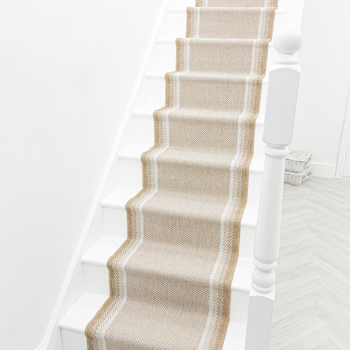 Geo Brown Stair Runner