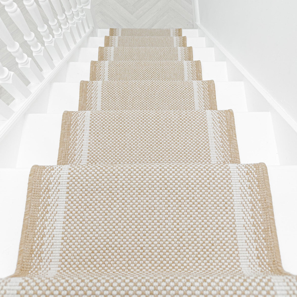 Geo Brown Stair Runner