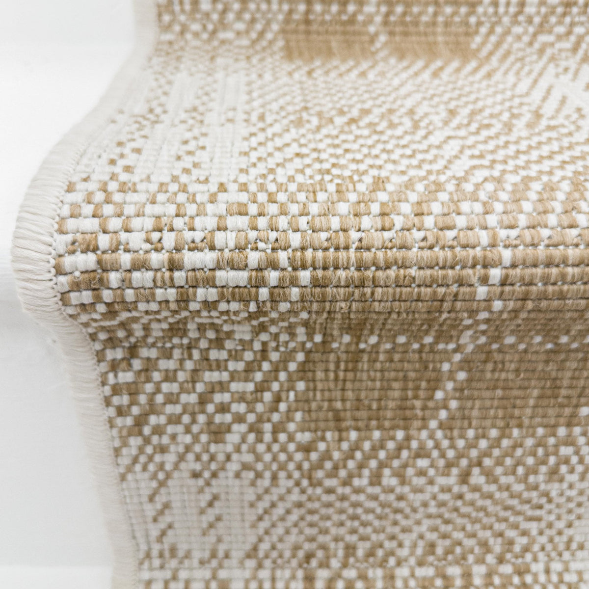 Plaid Brown Stair Runner
