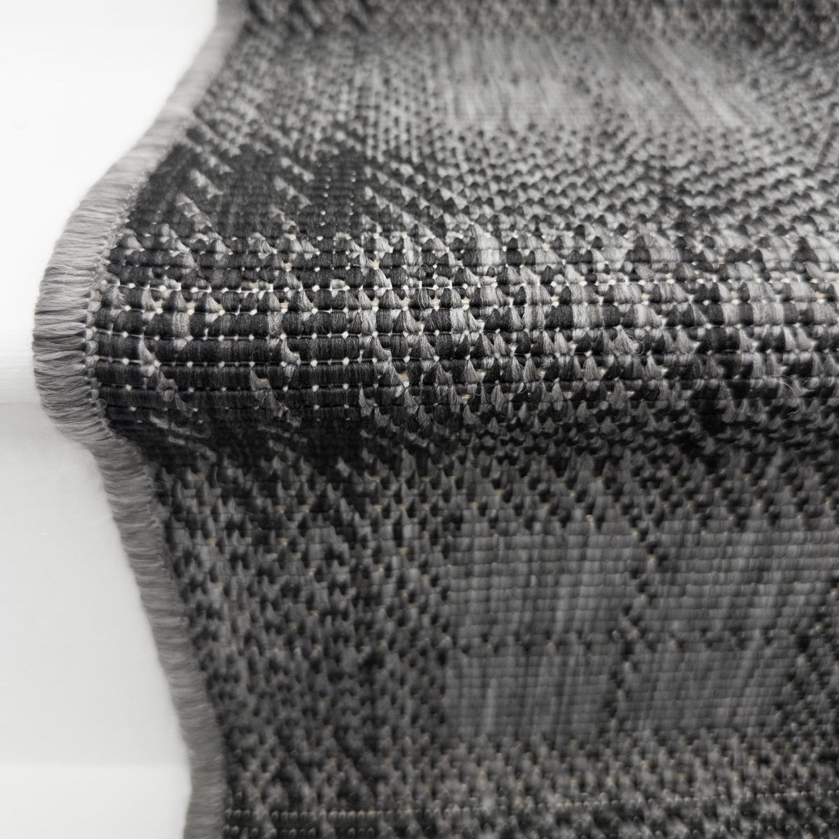 Plaid Black Stair Runner