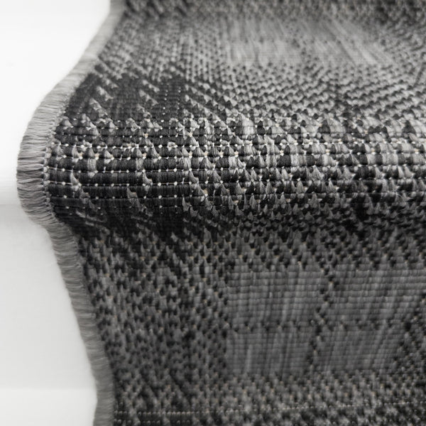 Plaid Black Stair Runner