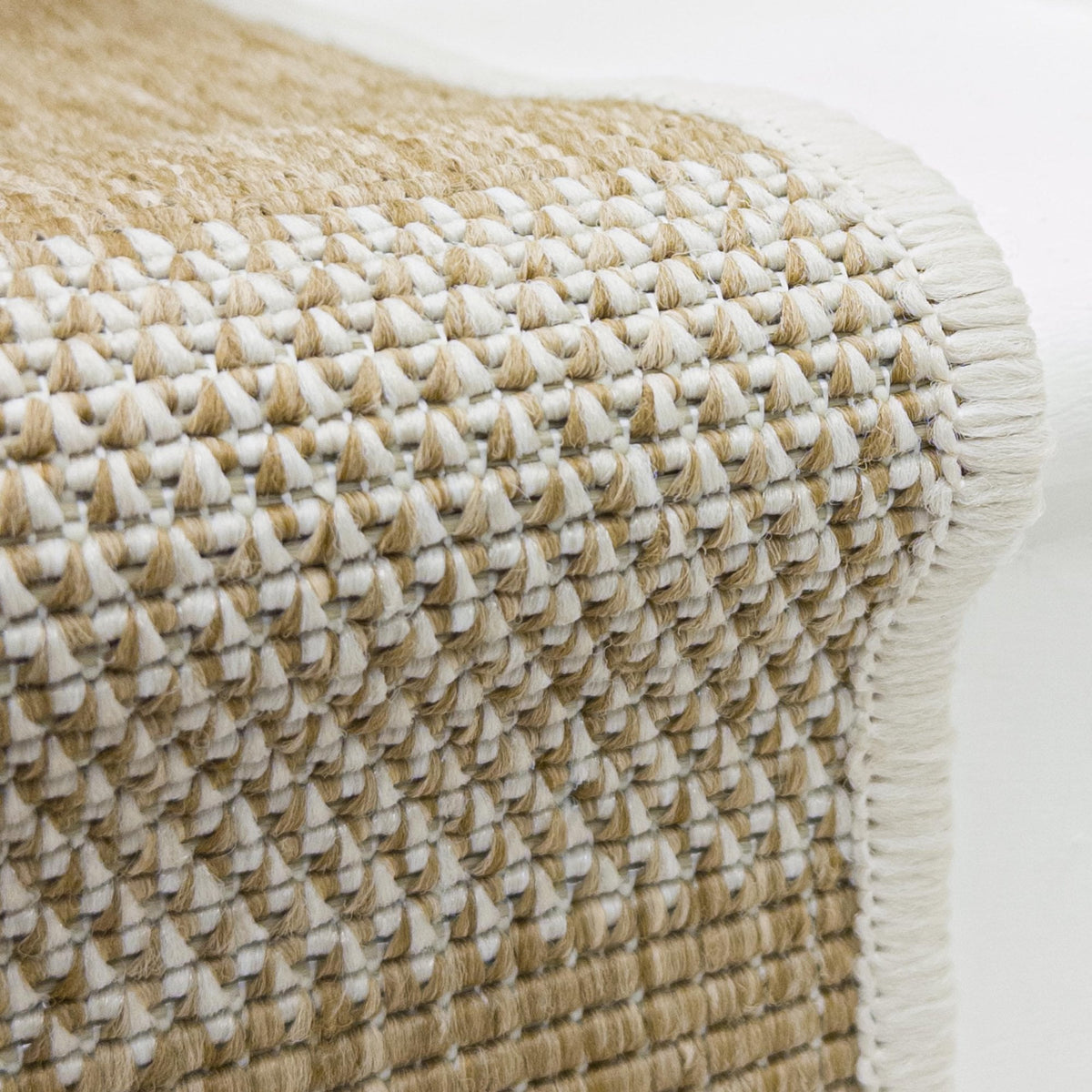 Chequered Brown Stair Runner