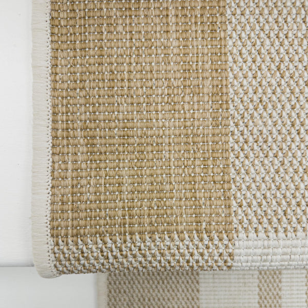 Chequered Brown Stair Runner