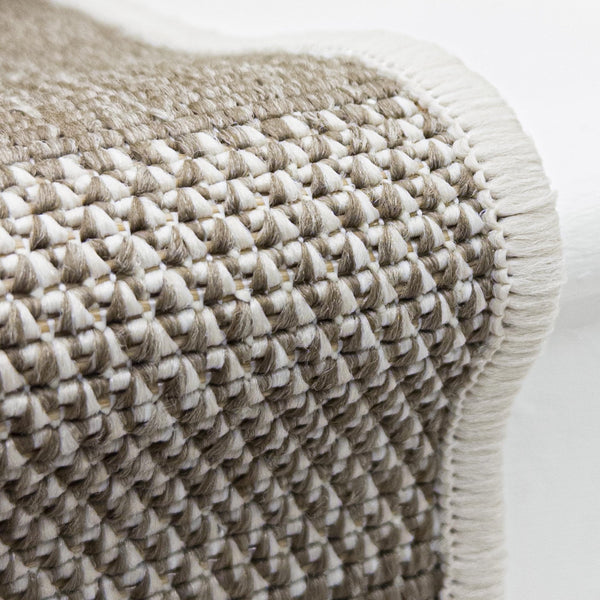 Chequered Beige Stair Runner