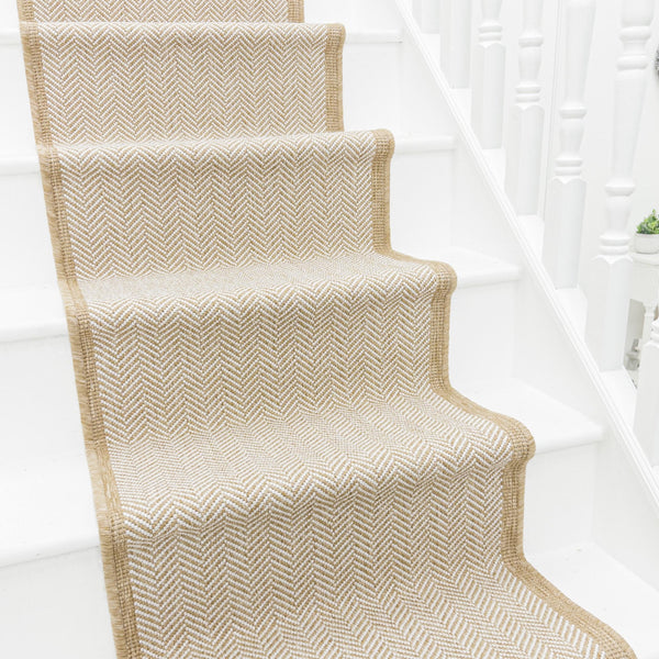 Illusion Beige Stair Runner