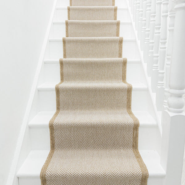 Illusion Beige Stair Runner