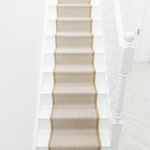 Illusion Beige Stair Runner