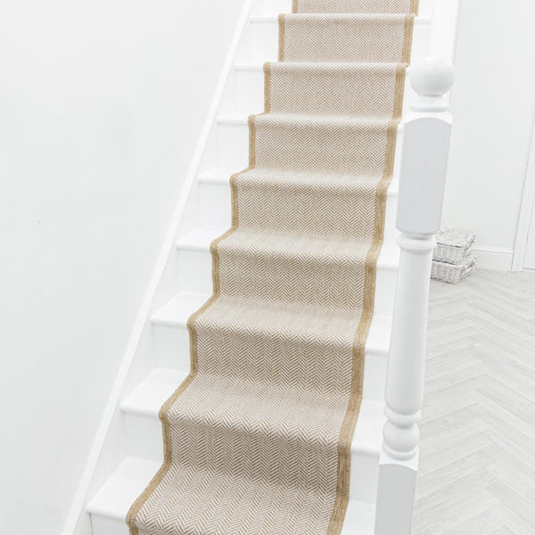 Illusion Beige Stair Runner