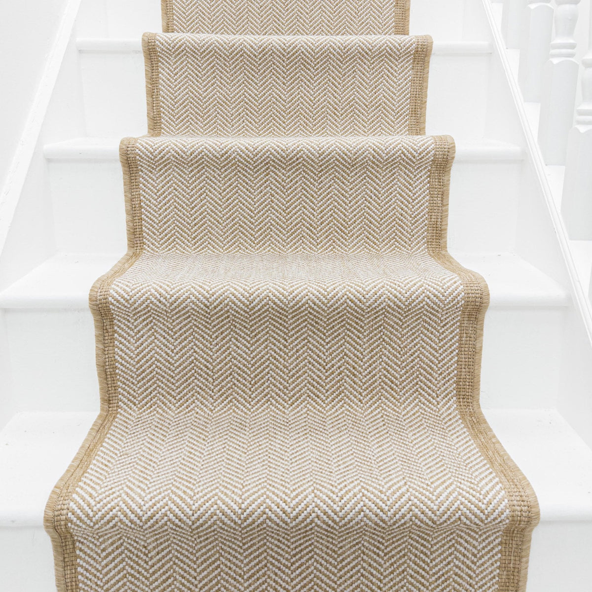 Illusion Beige Stair Runner