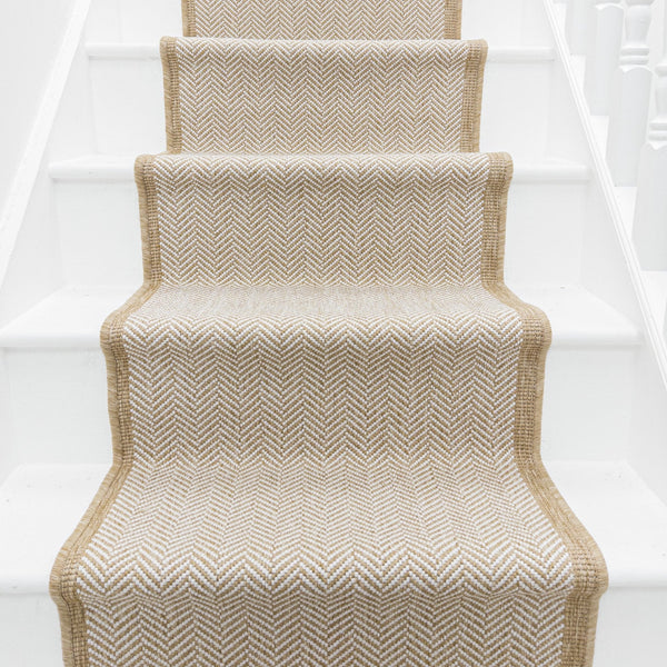 Illusion Beige Stair Runner