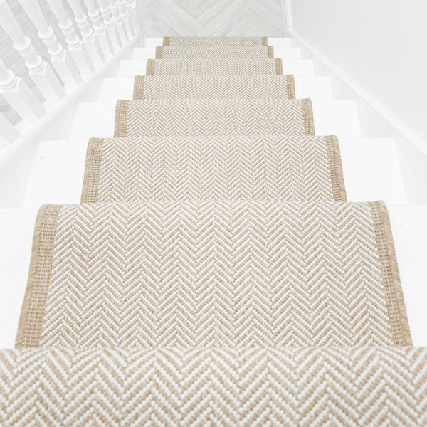 Illusion Beige Stair Runner