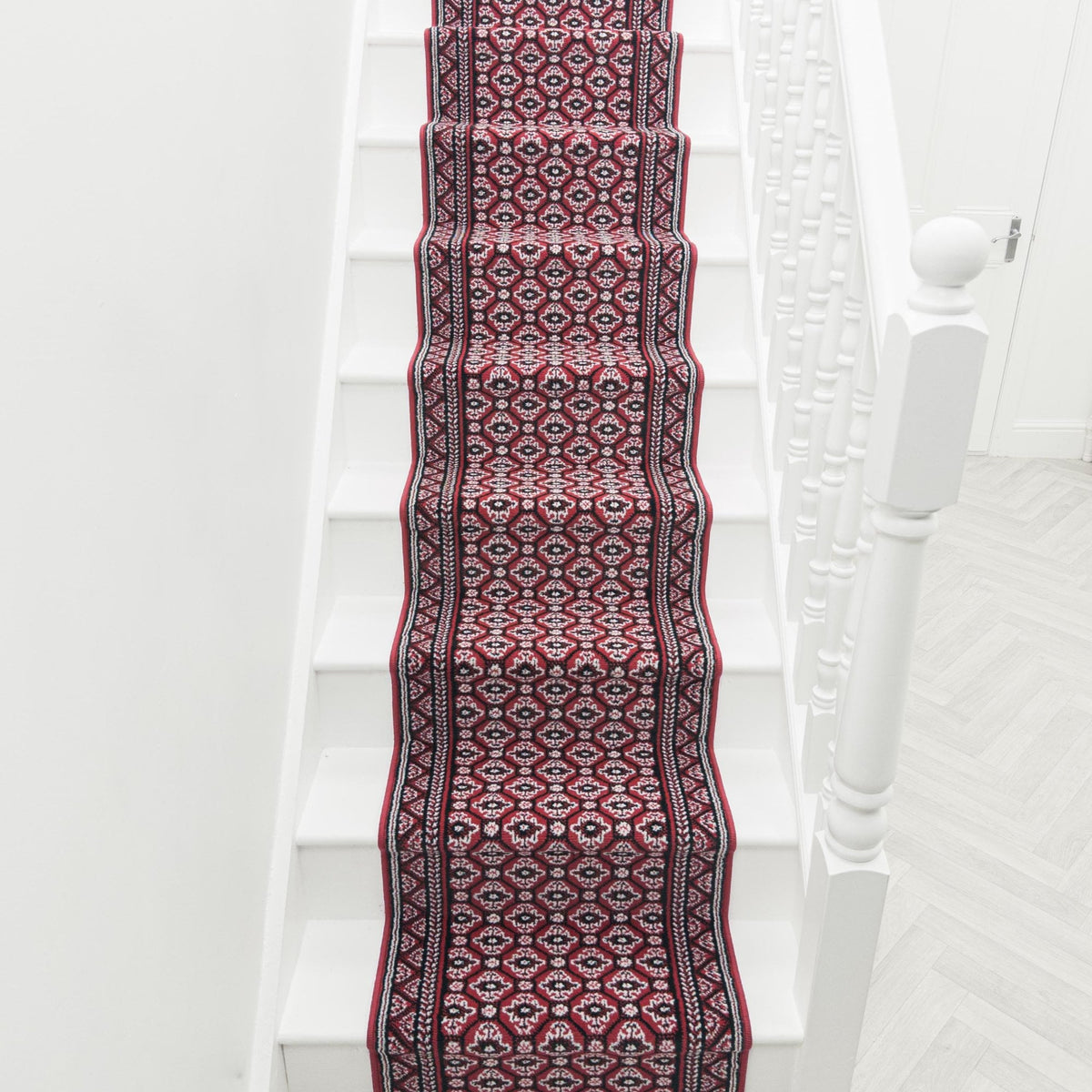 Heriz Dark Red Stair Runner
