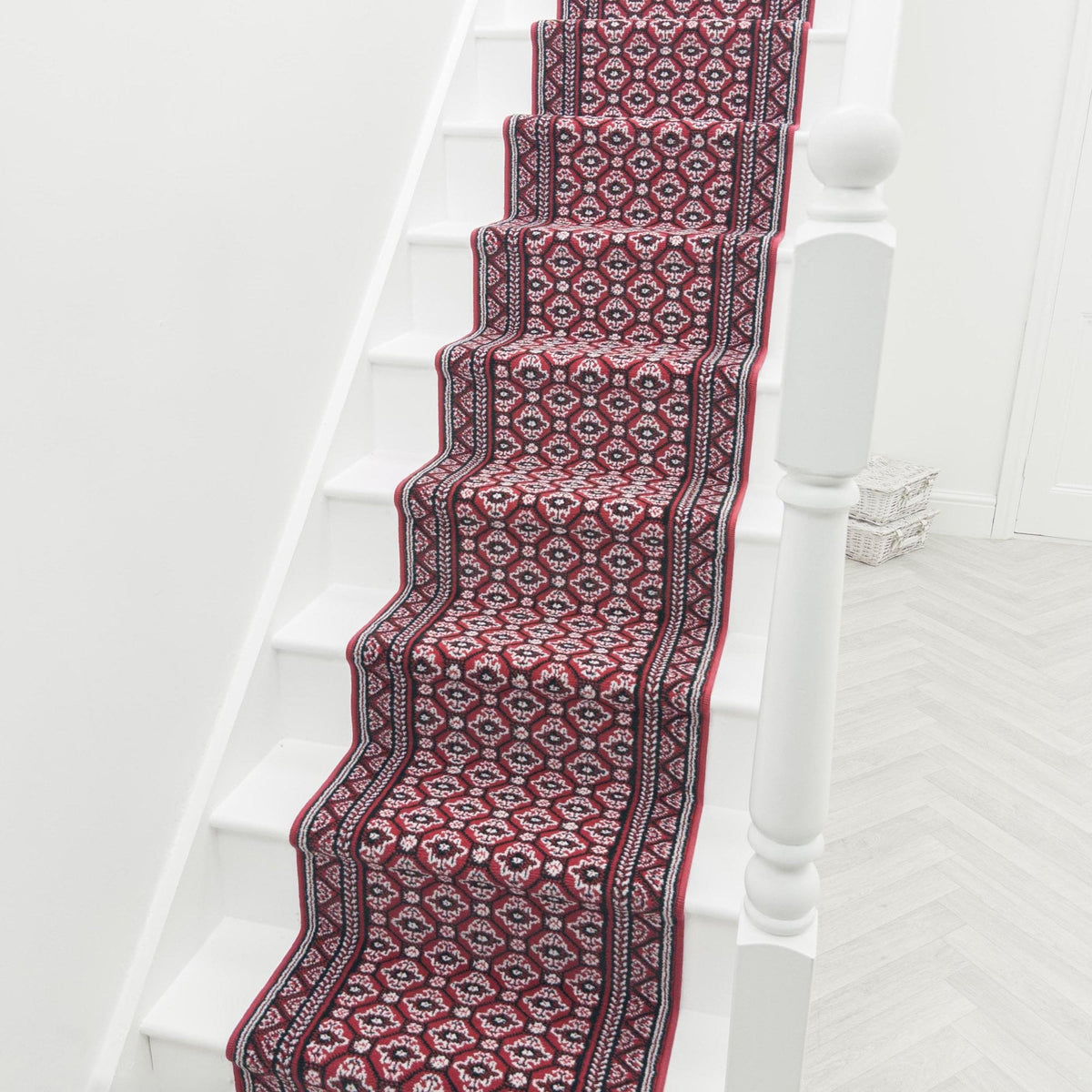 Heriz Dark Red Stair Runner