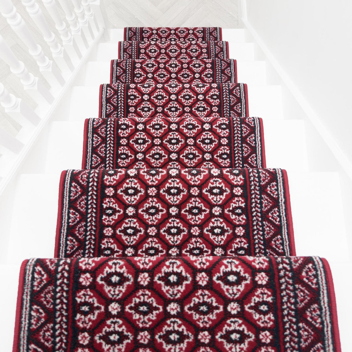 Heriz Dark Red Stair Runner