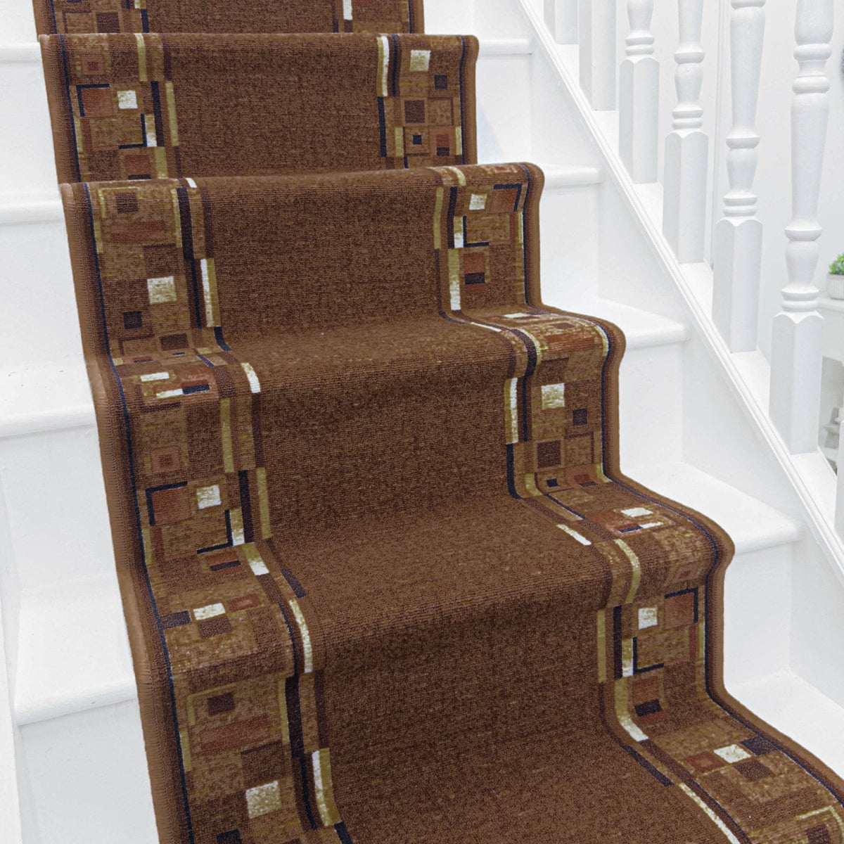 Bombay D. Brown Stair Runner