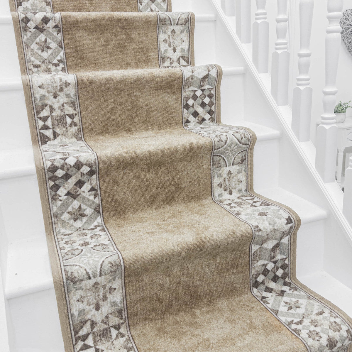 Murcia Light Brown Stair Runner
