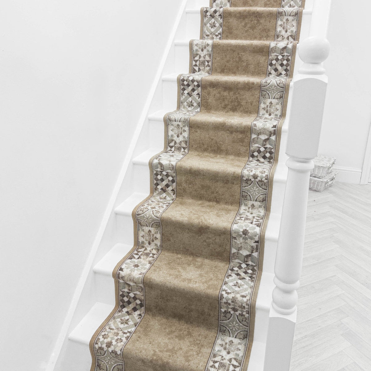 Murcia Light Brown Stair Runner