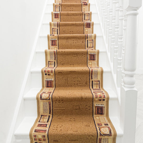 Jena Beige Treppenläufer