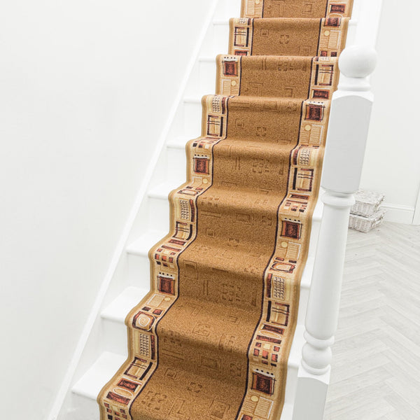 Jena Beige Treppenläufer