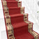 Jena Red Stair Runner - 30cm / 100cm