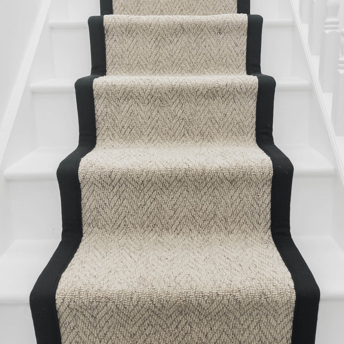Country Herringbone Biscotti Tape Stair Runner