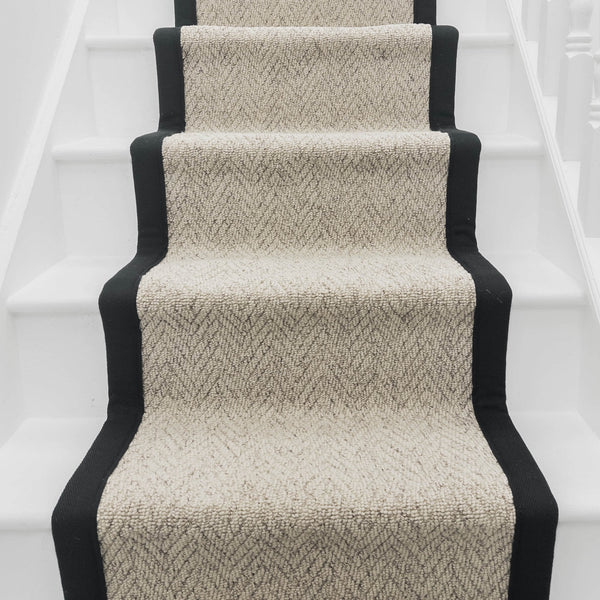 Country Herringbone Biscotti Tape Stair Runner