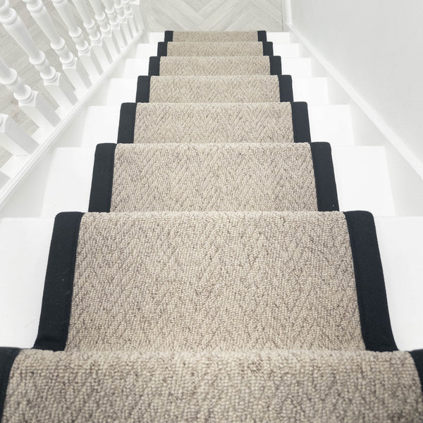 Country Herringbone Biscotti Tape Stair Runner