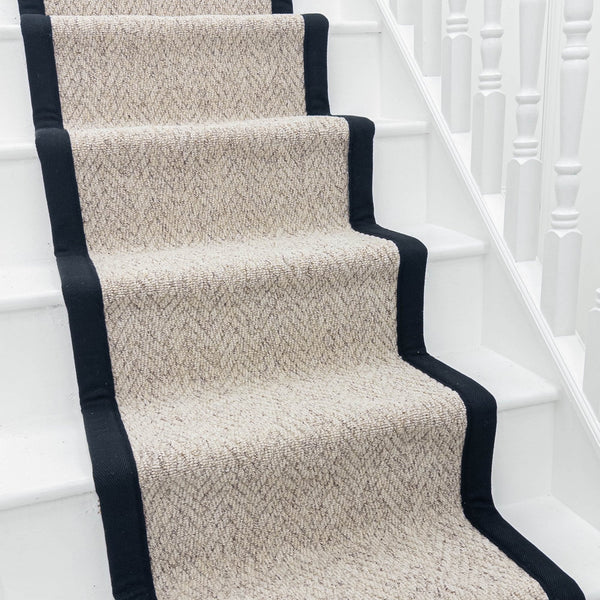 Country Herringbone Berber Tape Stair Runner
