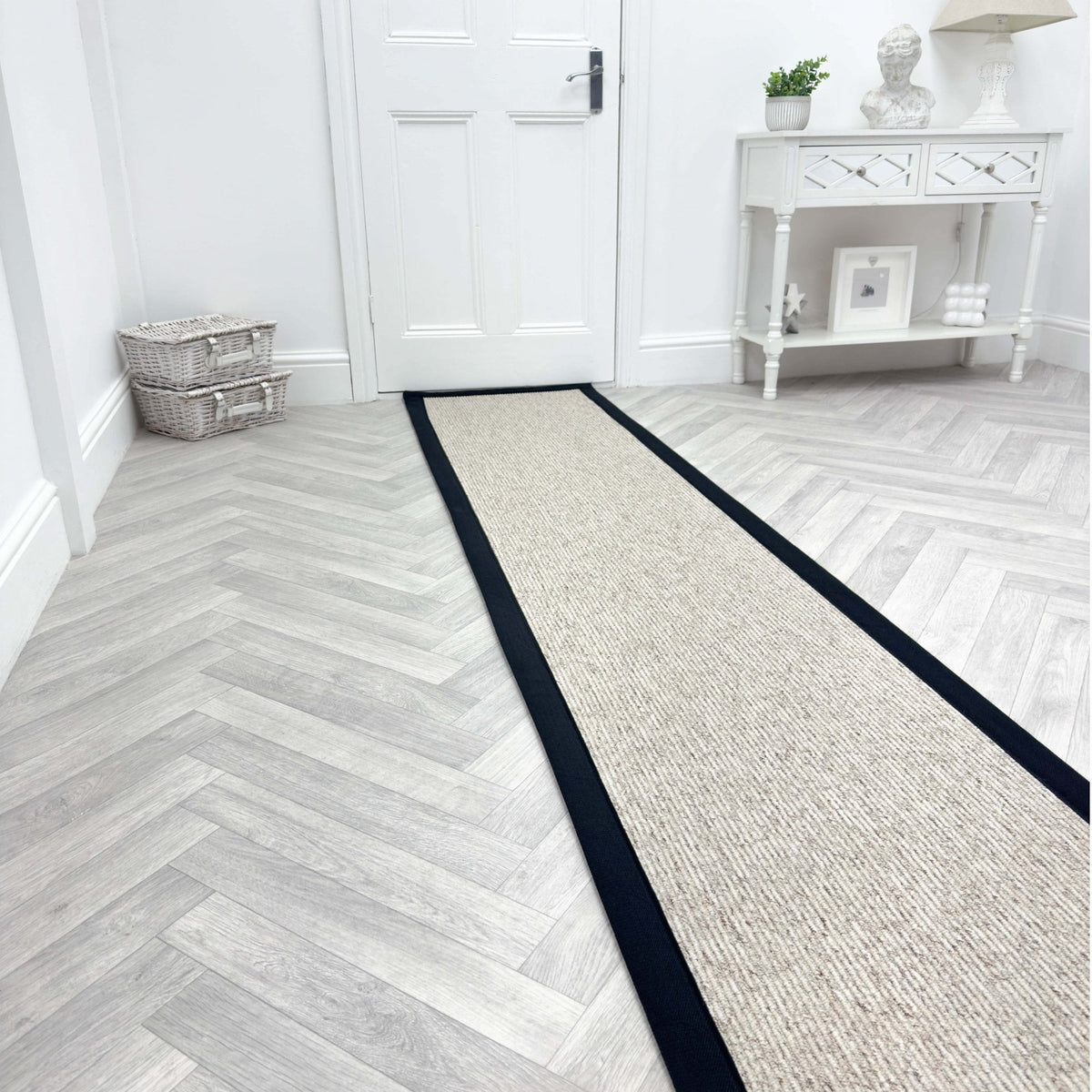 Country Linear Berber Tape Hall Runner