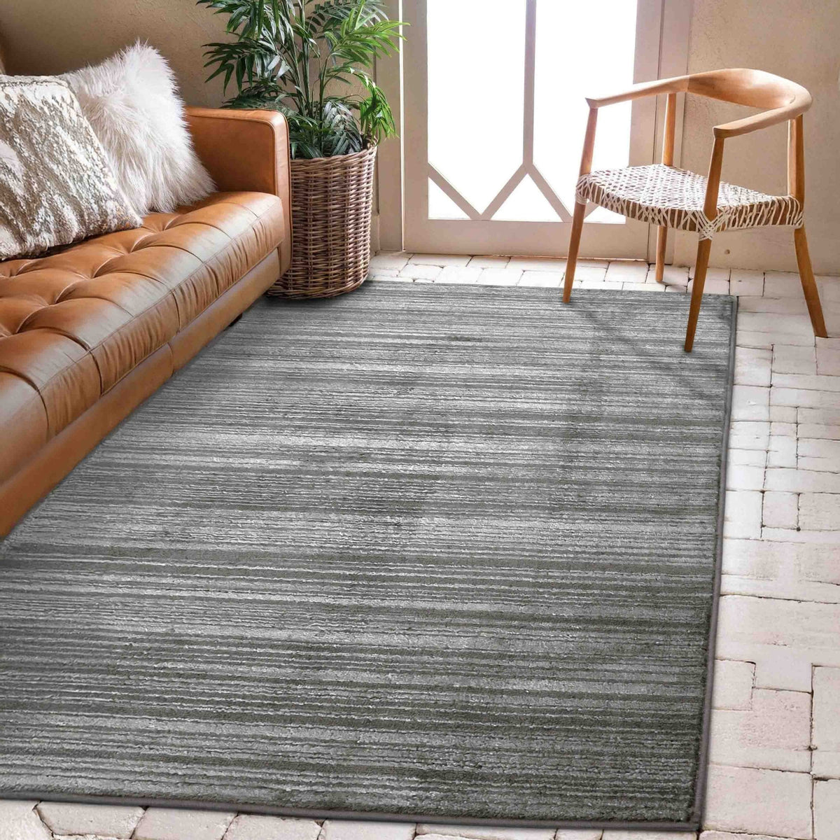 Arlo Textured Grey Rug