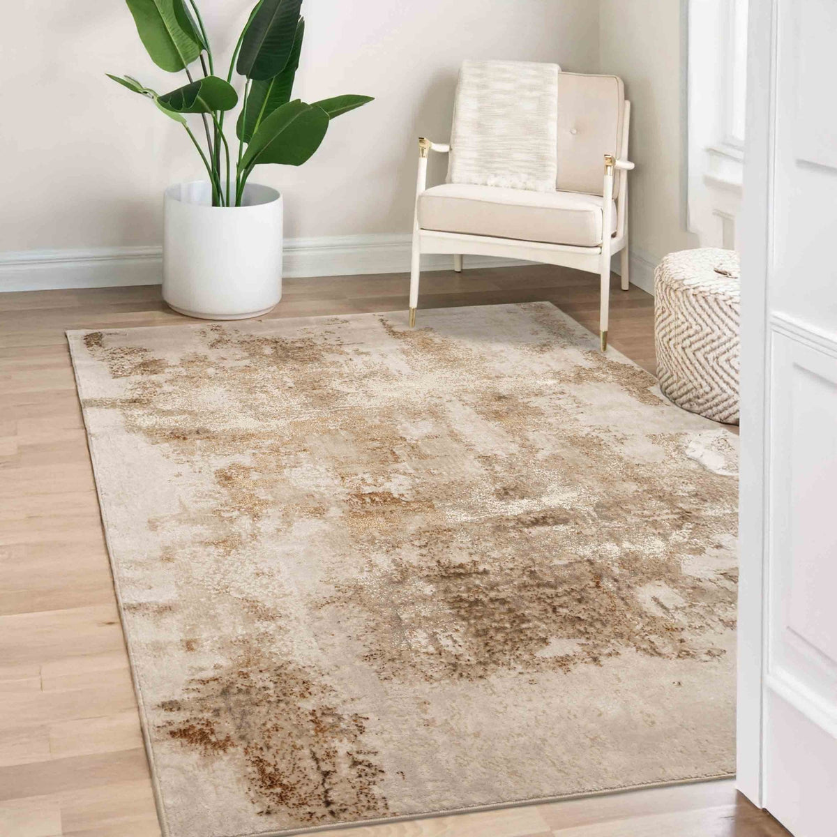 Dusk Marble Champagne Rug