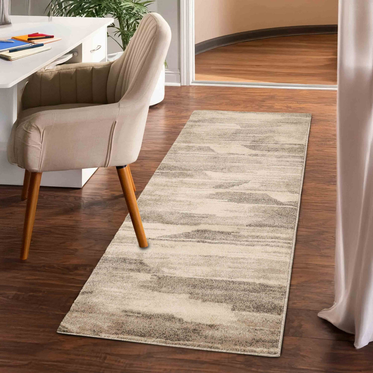 Freya Abstract Natural Rug