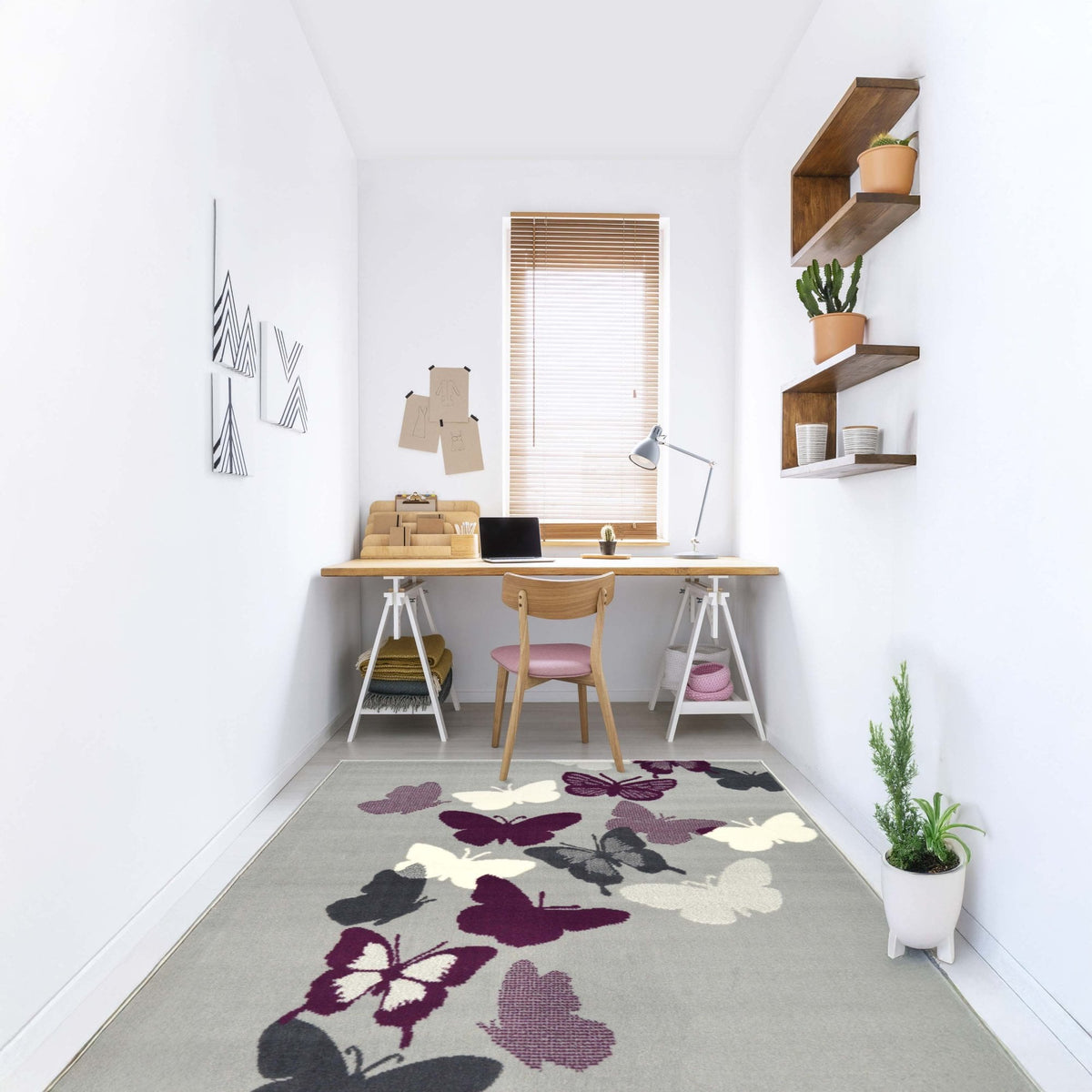 Maestro Butterfly Purple Rug