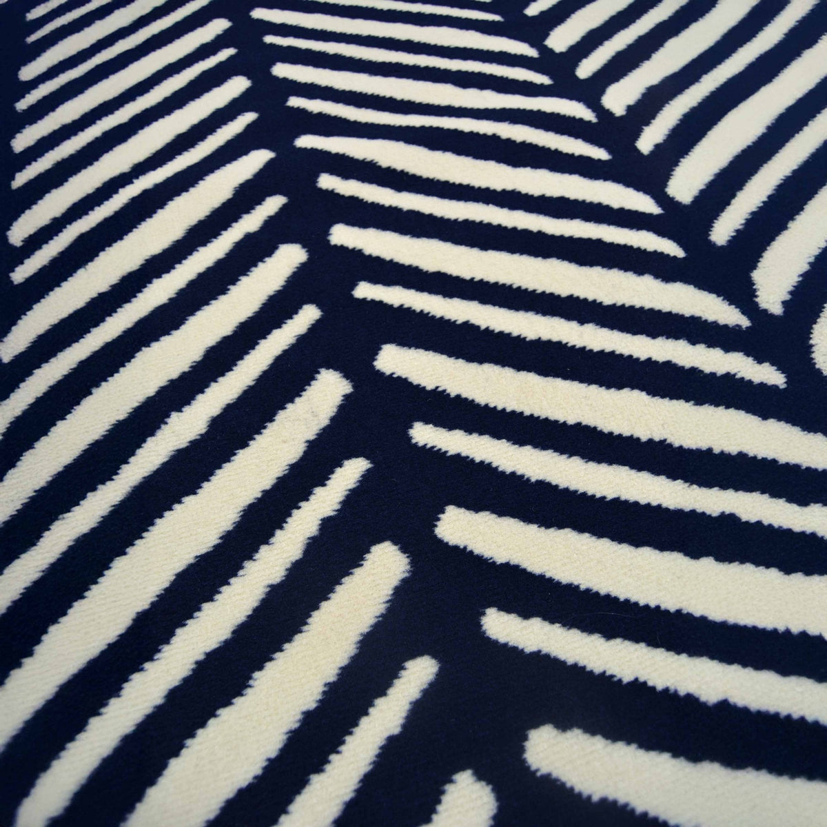 Maestro Herringbone Navy Rug