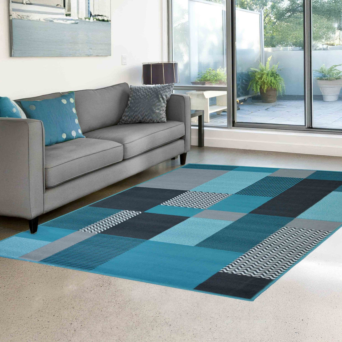 Maestro Montreal Teal Rug