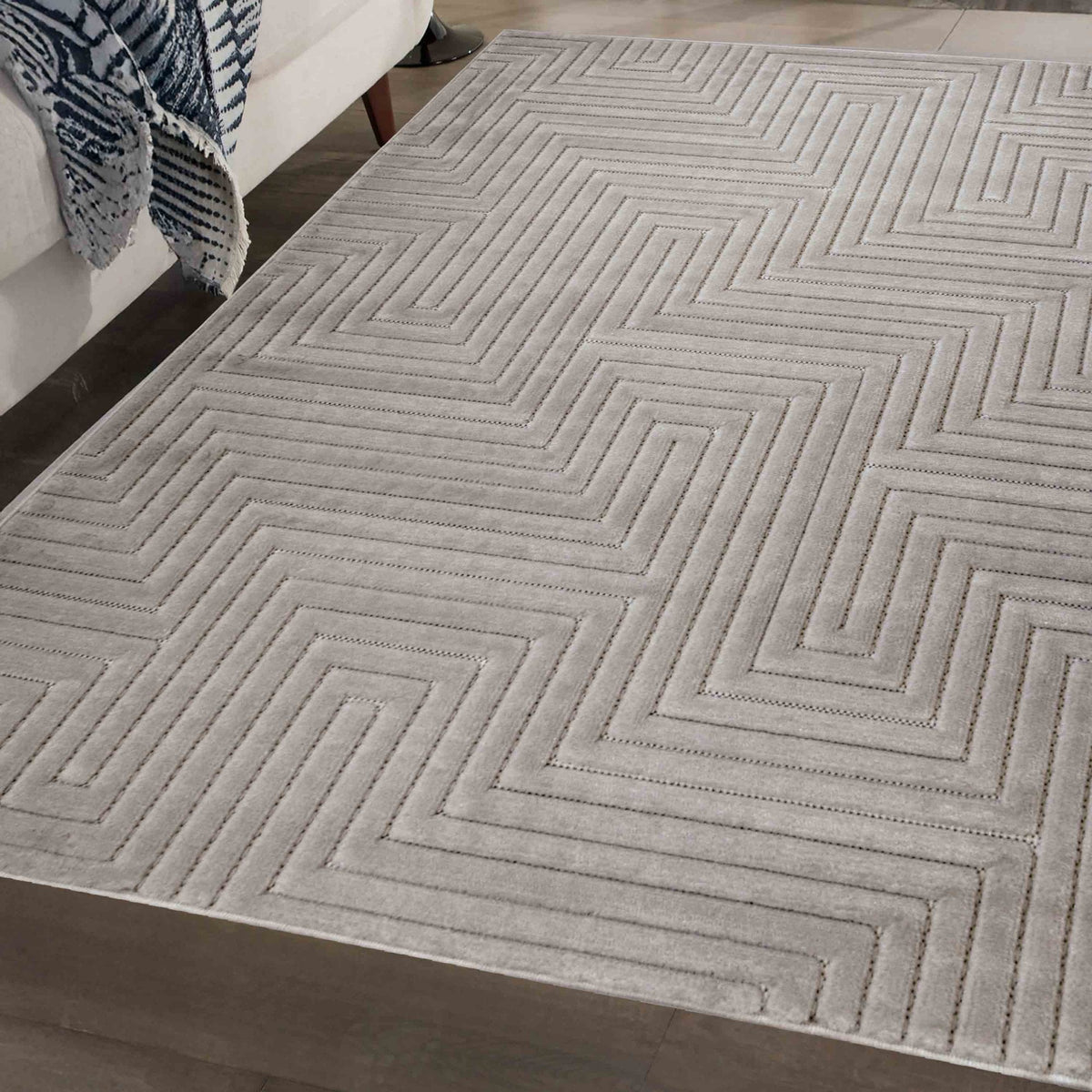 Malmo Maze Grey Rug