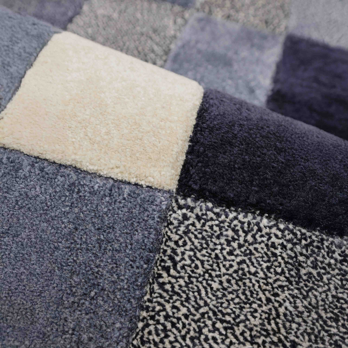 Newport Blocks Blue Rug