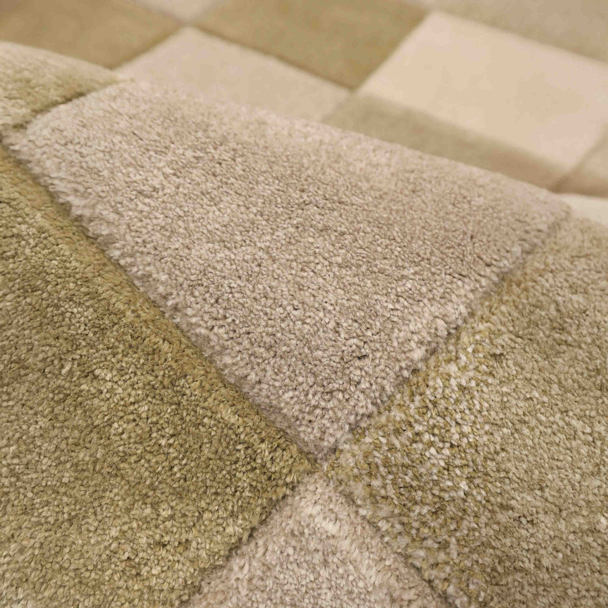 Newport Blocks Green Rug