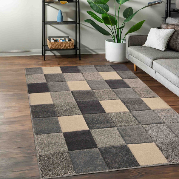 Newport Blocks Grey Rug