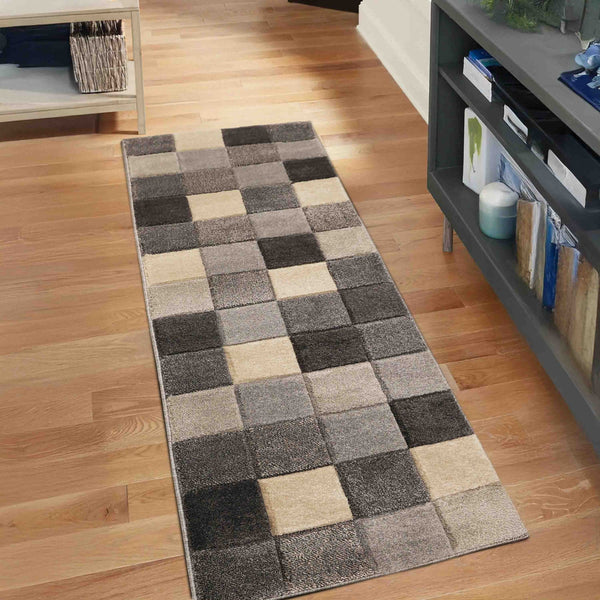 Newport Blocks Grey Rug