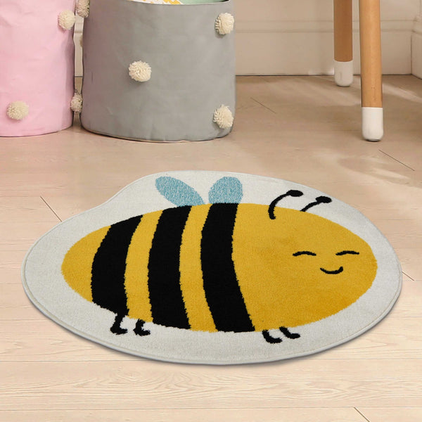 Colour Pop Bee Cream Rug