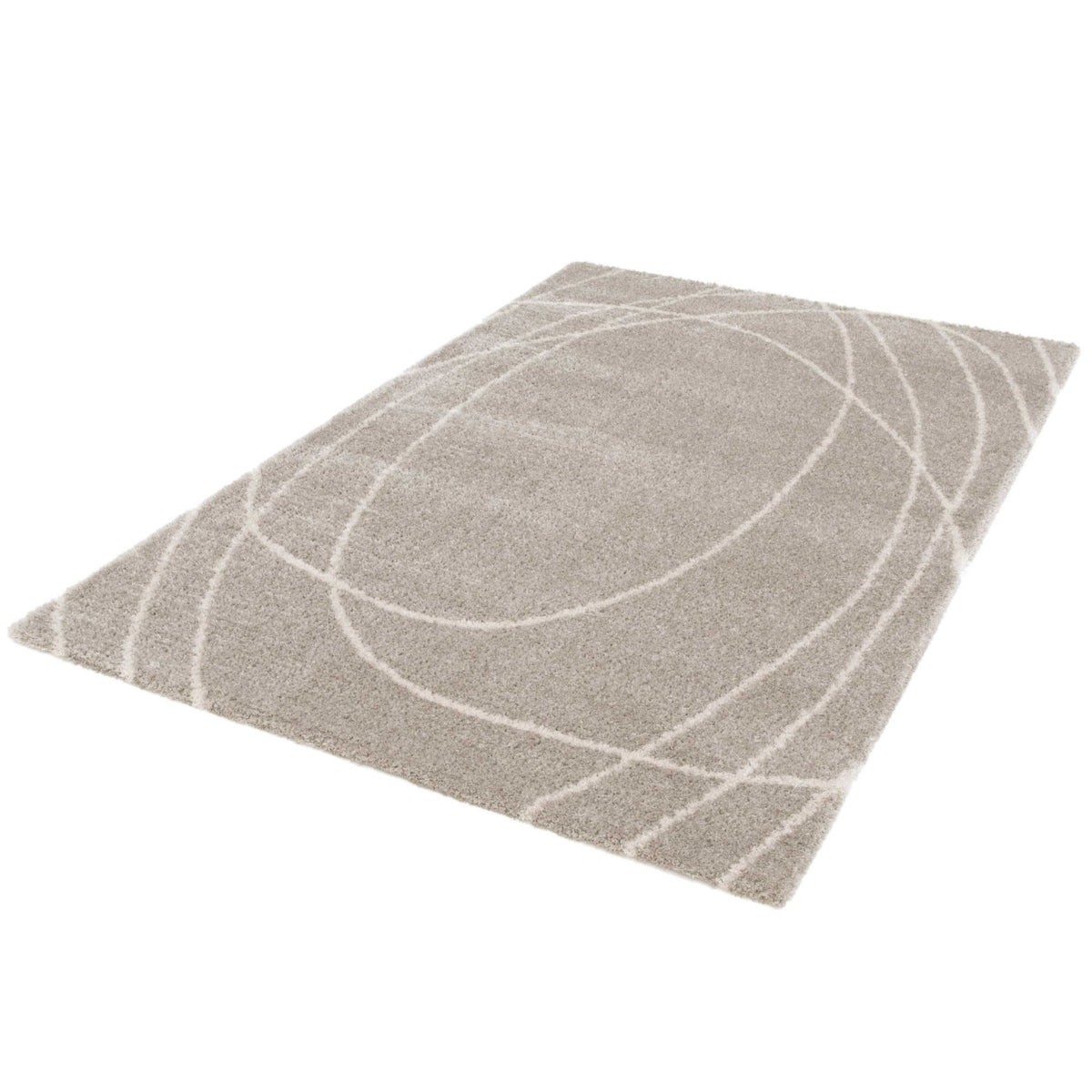 Halo Squiggle Natural Rug