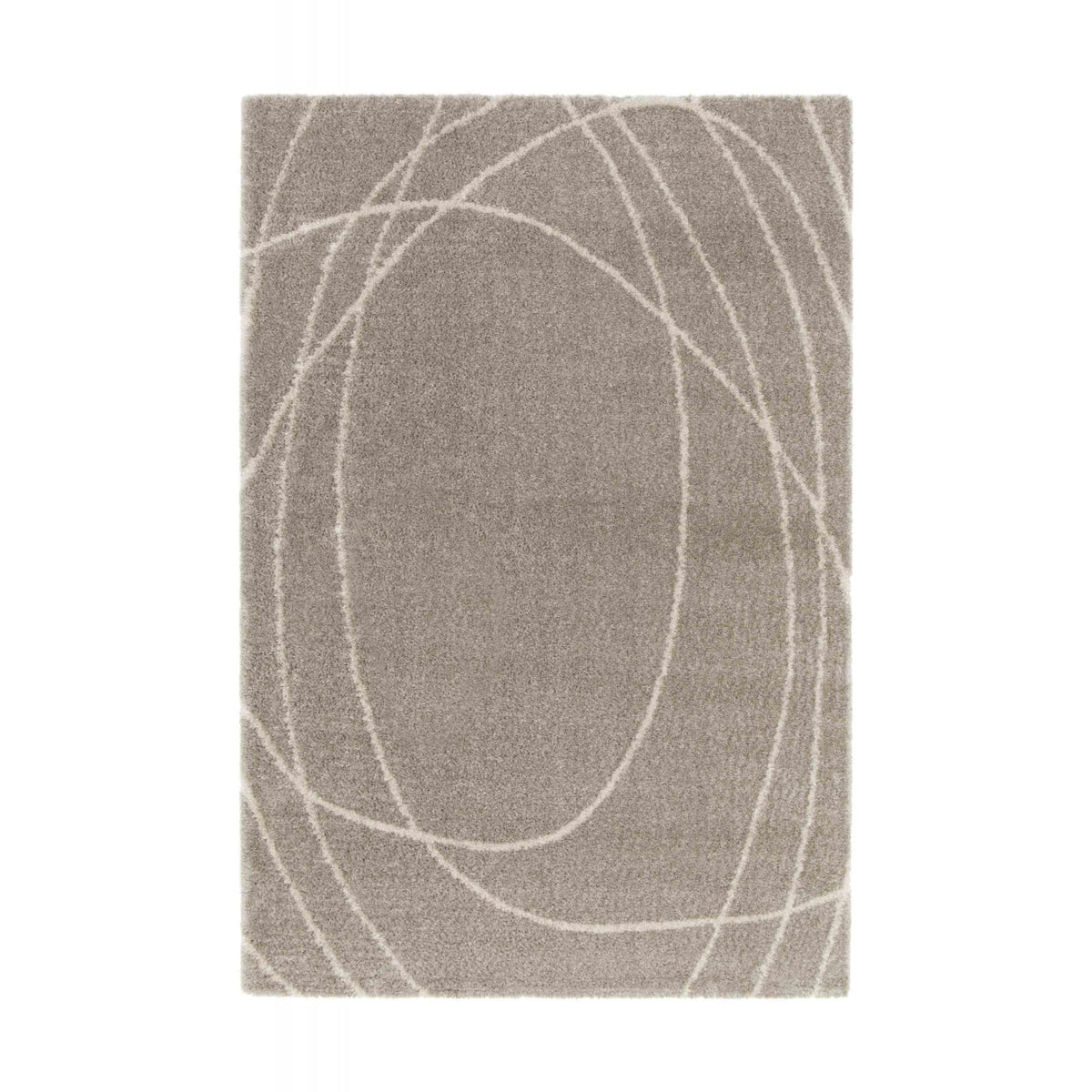 Halo Squiggle Natural Rug