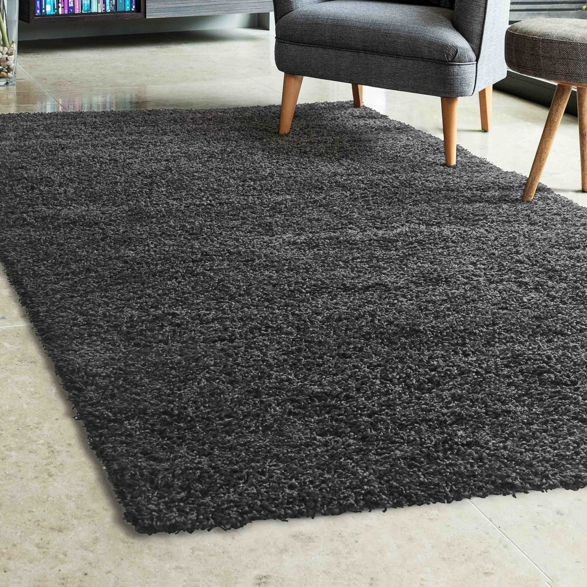 Jazz Shaggy Anthracite Rug