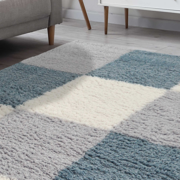 Snug Blocks Duck Egg Rug