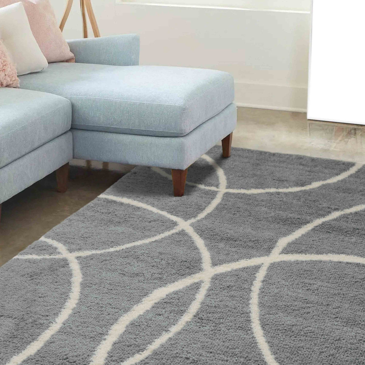 Snug Bubbles Grey Rug